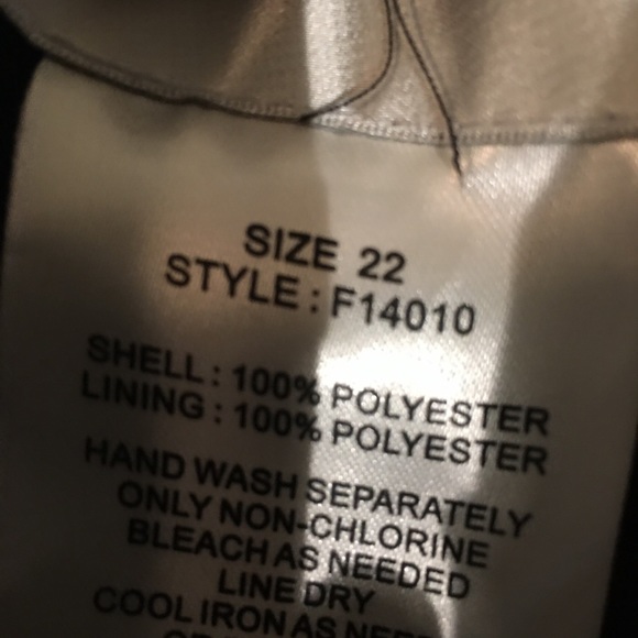 Black one shoulder evening gown - Picture 6 of 6